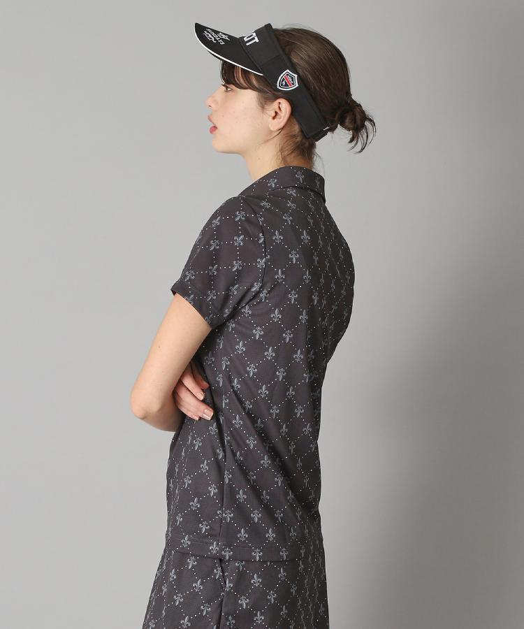 アダバット(レディース)(adabat(Ladies))の【新レーベル ADABAT NAVY】吸水速乾 フルールドリスポロシャツ2
