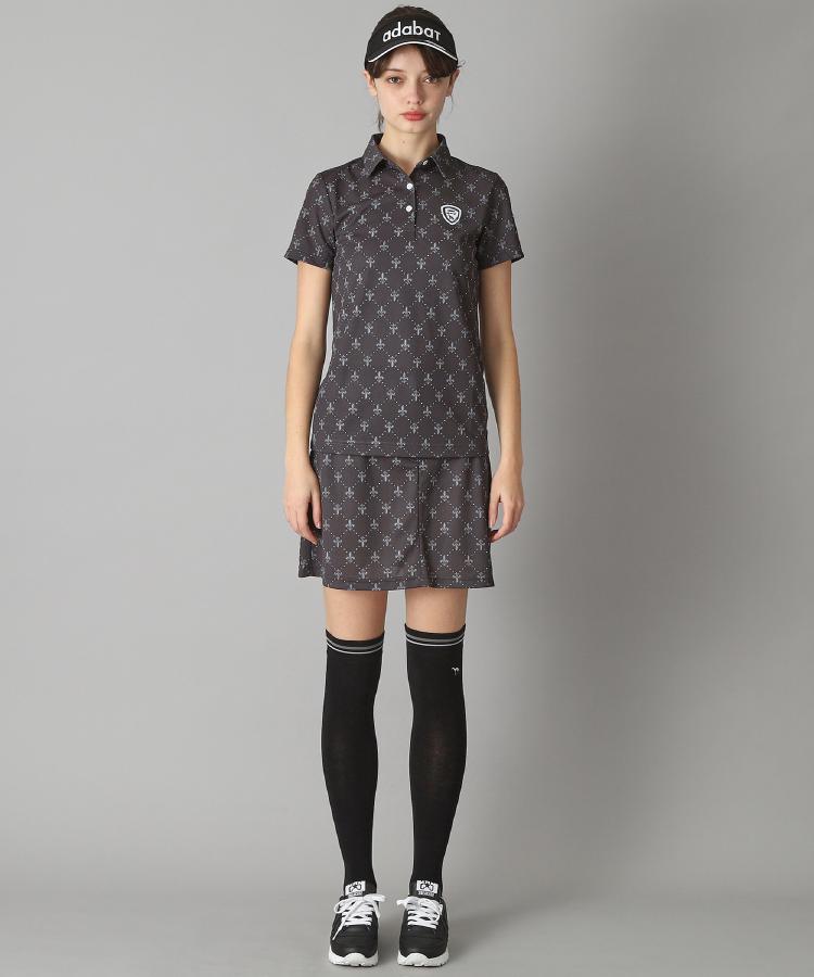 アダバット(レディース)(adabat(Ladies))の【新レーベル ADABAT NAVY】吸水速乾 フルールドリスポロシャツ21