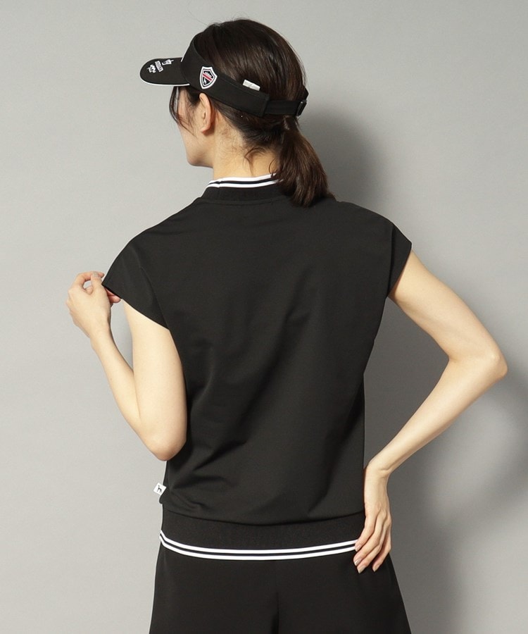 アダバット(レディース)(adabat(Ladies))の【新レーベル ADABAT NAVY】UVカット/吸水速乾 ダブルラインモックネックT20