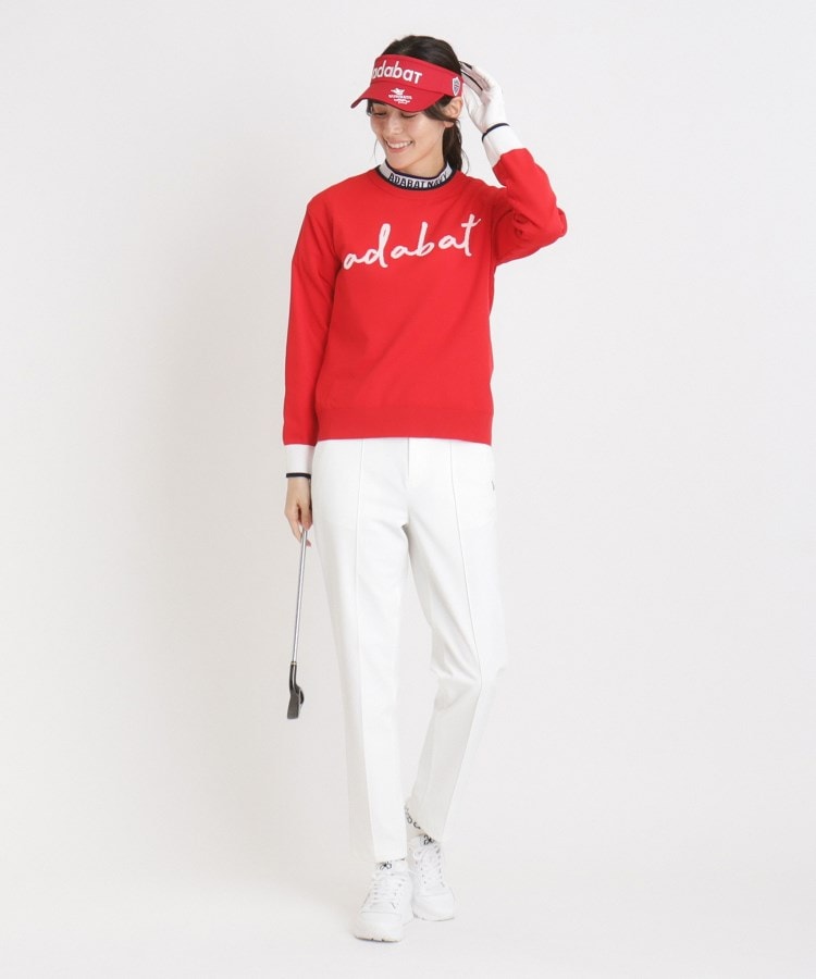 アダバット(レディース)(adabat(Ladies))の【新レーベル ADABAT NAVY】撥水加工 ストレッチホワイトパンツ7