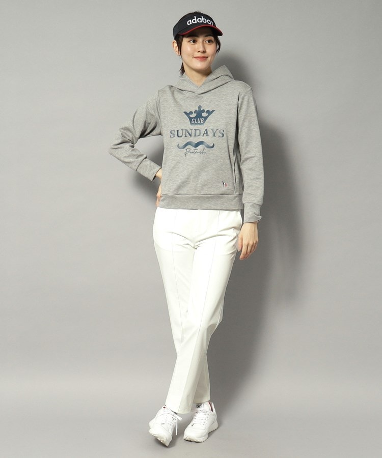 アダバット(レディース)(adabat(Ladies))の【新レーベル ADABAT NAVY】撥水加工 ストレッチホワイトパンツ2