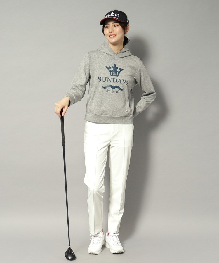アダバット(レディース)(adabat(Ladies))の【新レーベル ADABAT NAVY】撥水加工 ストレッチホワイトパンツ3