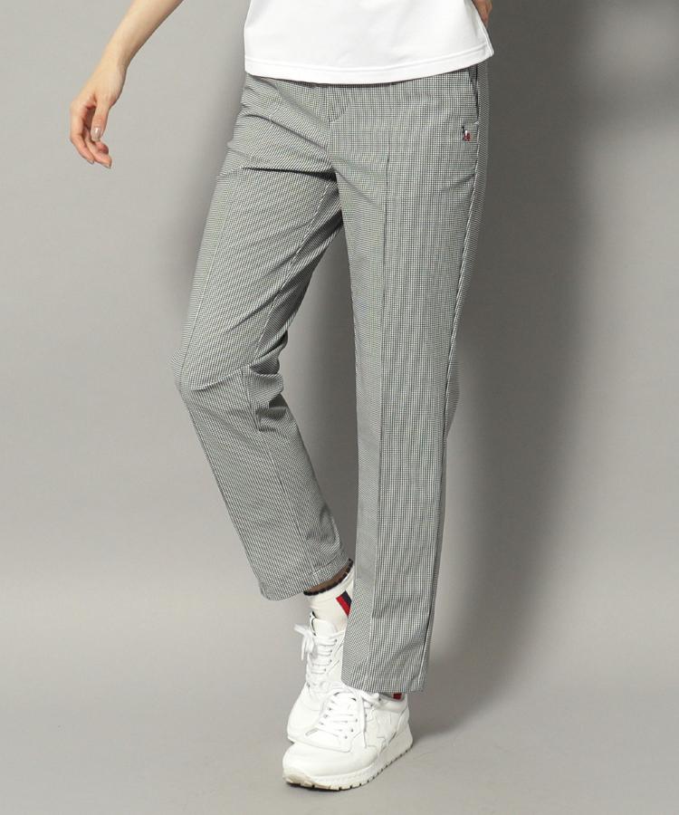 アダバット(レディース)(adabat(Ladies))の【新レーベル ADABAT NAVY】接触冷感 クールタッチハウンドトゥーススリムパンツ18