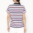 アダバット(レディース)(adabat(Ladies))の【新レーベル ADABAT NAVY】吸水速乾/接触冷感 マルチボーダーモックネックT19