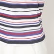 アダバット(レディース)(adabat(Ladies))の【新レーベル ADABAT NAVY】吸水速乾/接触冷感 マルチボーダーモックネックT22
