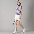 アダバット(レディース)(adabat(Ladies))の【新レーベル ADABAT NAVY】吸水速乾/接触冷感 マルチボーダーモックネックT5