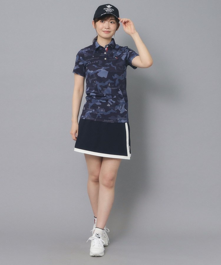 アダバット(レディース)(adabat(Ladies))の【新レーベル ADABAT NAVY】UVカット／吸水速乾 モナコリンクスプリントポロシャツ29