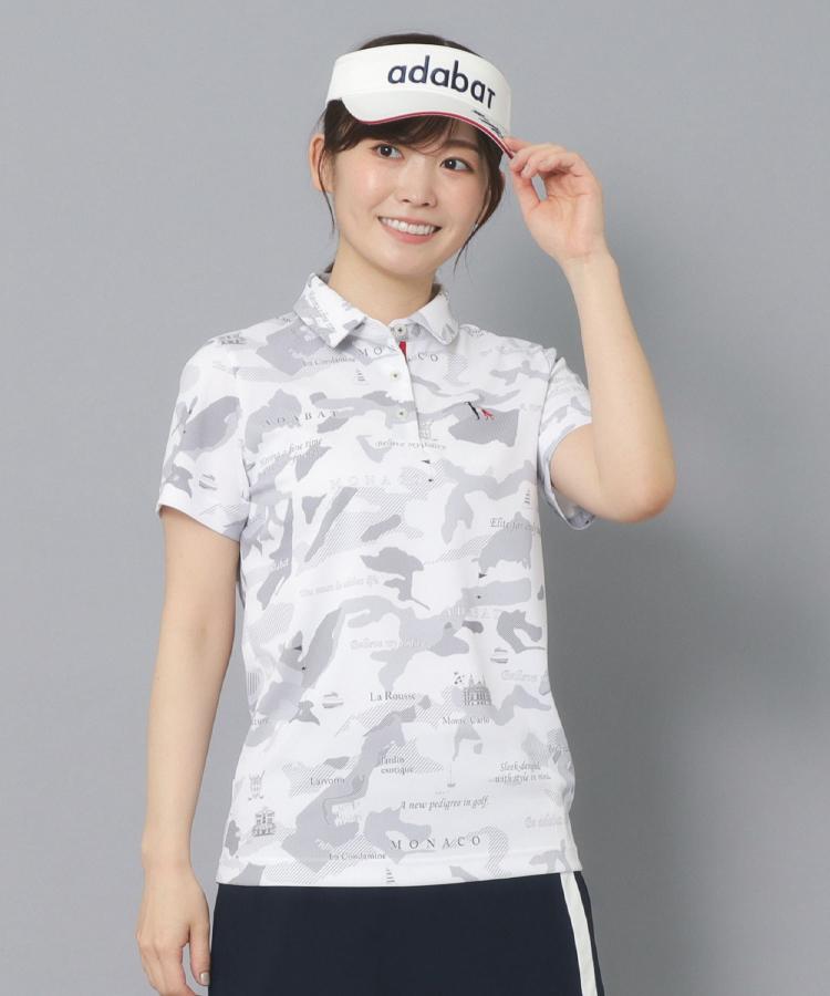 アダバット(レディース)(adabat(Ladies))の【新レーベル ADABAT NAVY】UVカット／吸水速乾 モナコリンクスプリントポロシャツ6