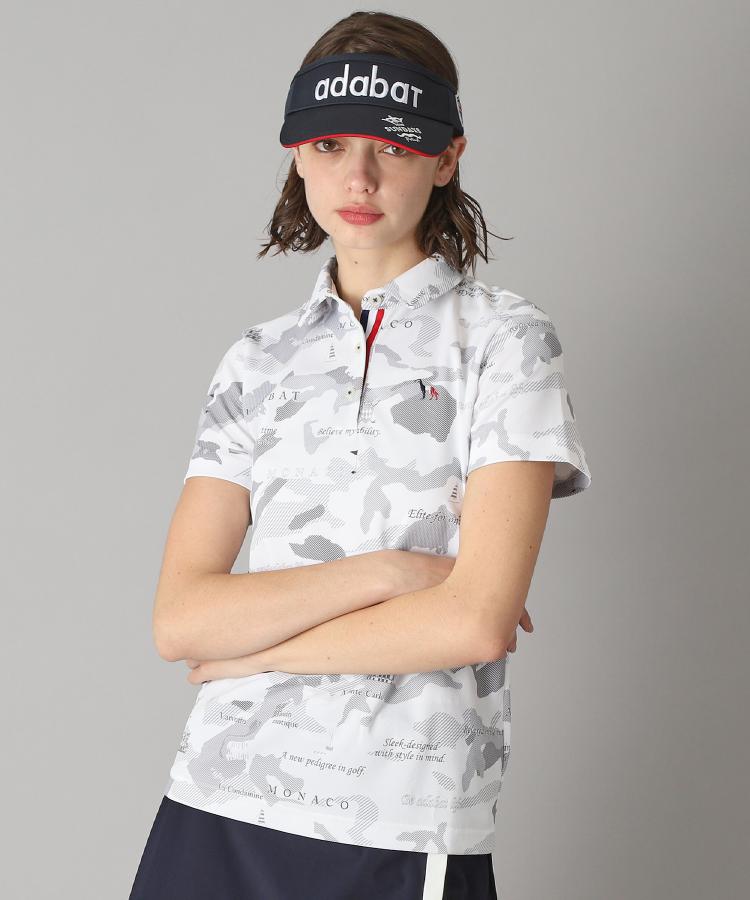 アダバット(レディース)(adabat(Ladies))の【新レーベル ADABAT NAVY】UVカット／吸水速乾 モナコリンクスプリントポロシャツ1