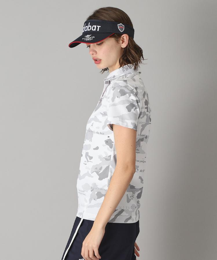 アダバット(レディース)(adabat(Ladies))の【新レーベル ADABAT NAVY】UVカット／吸水速乾 モナコリンクスプリントポロシャツ2