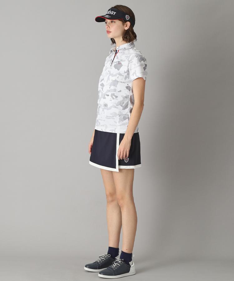 アダバット(レディース)(adabat(Ladies))の【新レーベル ADABAT NAVY】UVカット／吸水速乾 モナコリンクスプリントポロシャツ40