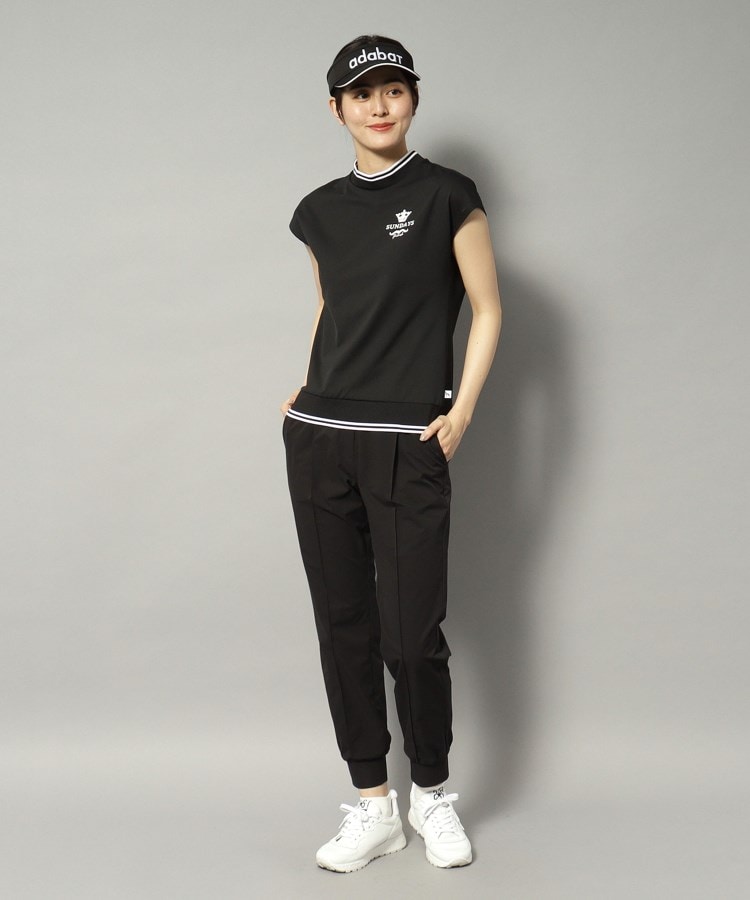 アダバット(レディース)(adabat(Ladies))の【新レーベル ADABAT NAVY】撥水加工 ストレッチスリムジョガー11