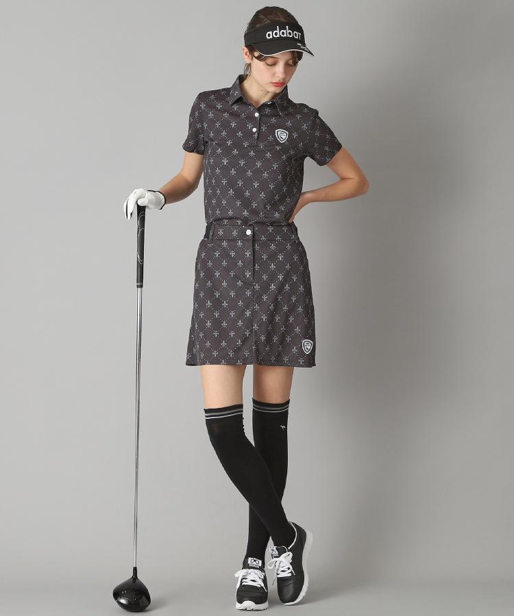 アダバット(レディース)(adabat(Ladies))の【新レーベル ADABAT NAVY】吸水速乾 フルールドリスストレッチスカート28