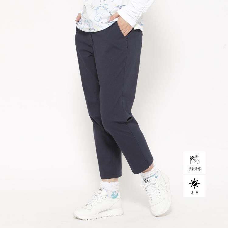 アダバット(レディース)(adabat(Ladies))のUVカット/接触冷感 クールタッチグレンチェッククロップドパンツ 6～9分丈パンツ