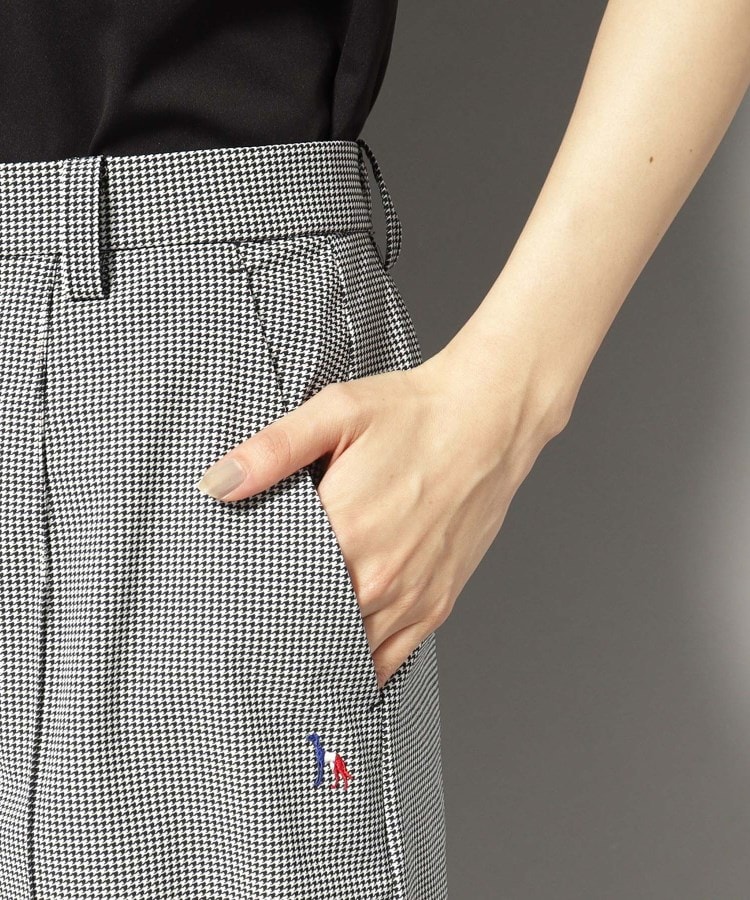 アダバット(レディース)(adabat(Ladies))の【新レーベル ADABAT NAVY】◆接触冷感 ハウンドトゥースキュロット23