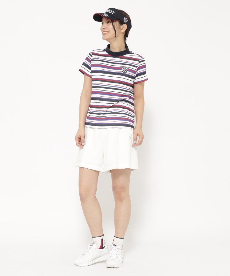 新レーベル ADABAT NAVY】UVカット/接触冷感 ストレッチツイル