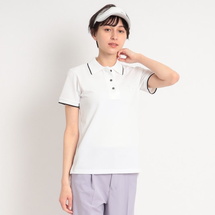 アダバット(レディース)(adabat(Ladies))のワンポイントデザイン 半袖ポロシャツ ポロシャツ
