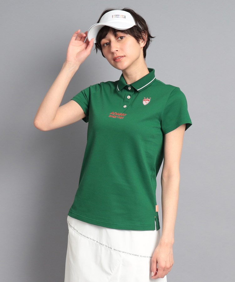 アダバット(レディース)(adabat(Ladies))の【UVカット／吸水速乾】ロゴデザイン 半袖ポロシャツ39