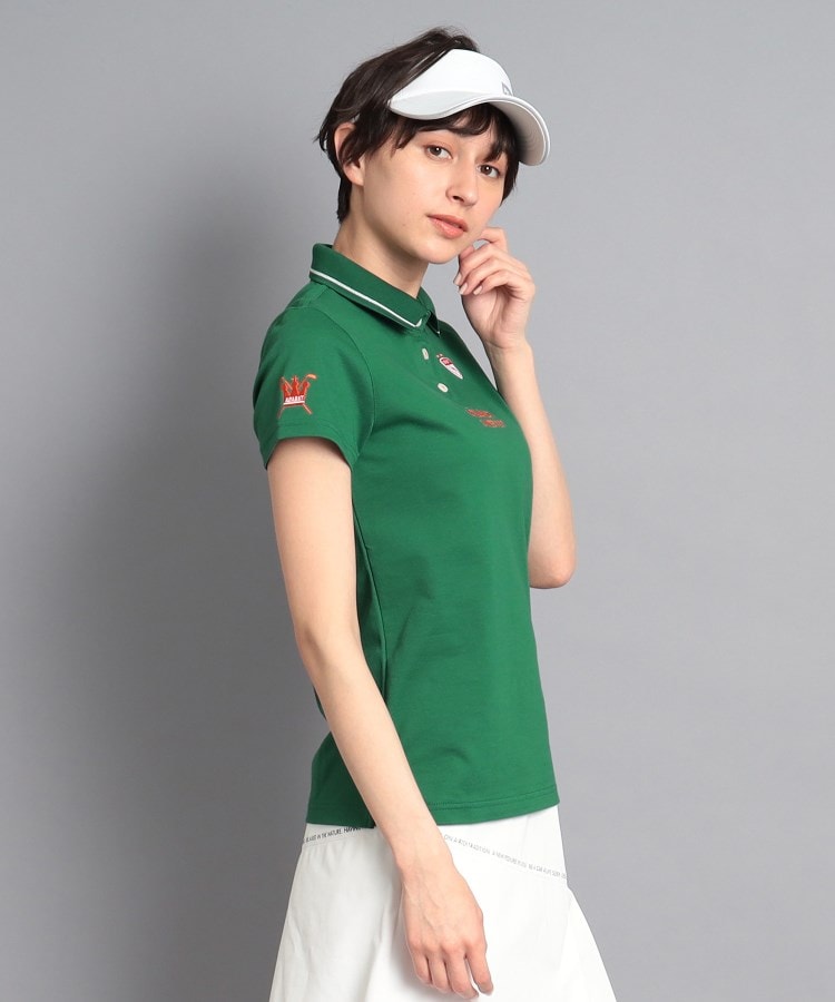 アダバット(レディース)(adabat(Ladies))の【UVカット／吸水速乾】ロゴデザイン 半袖ポロシャツ42