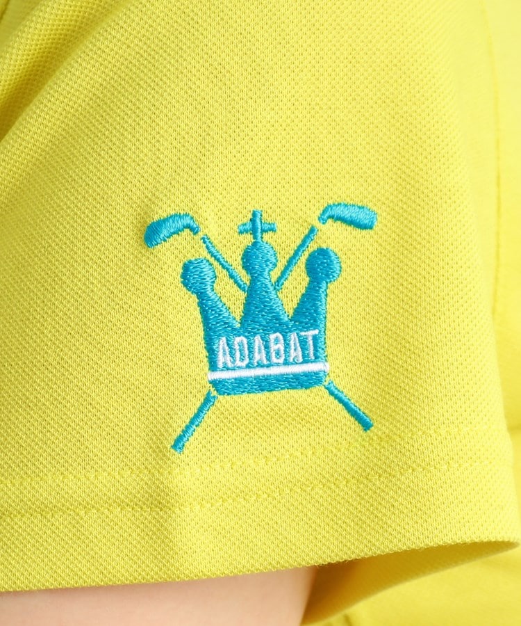 アダバット(レディース)(adabat(Ladies))の【UVカット／吸水速乾】ロゴデザイン 半袖ポロシャツ50