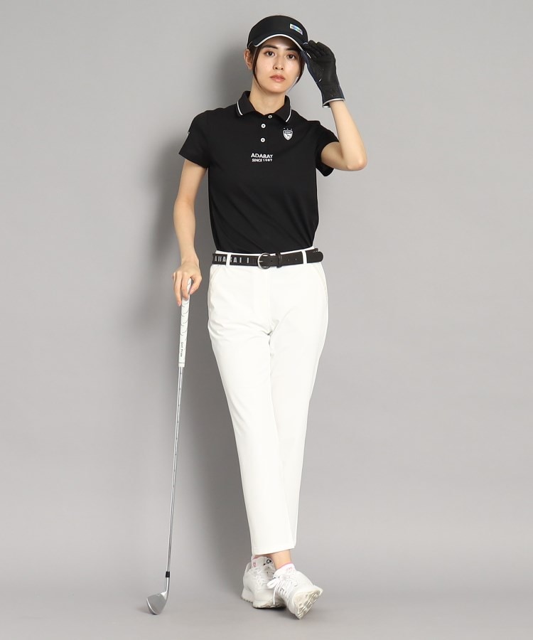 アダバット(レディース)(adabat(Ladies))の【UVカット／吸水速乾】ロゴデザイン 半袖ポロシャツ68