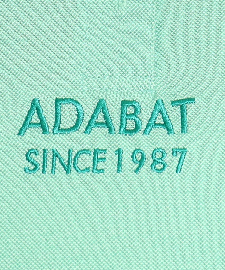 アダバット(レディース)(adabat(Ladies))の【UVカット／吸水速乾】ロゴデザイン 半袖ポロシャツ70