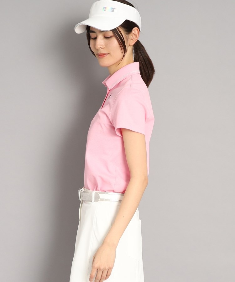 アダバット(レディース)(adabat(Ladies))の【UVカット／吸水速乾】ロゴデザイン 半袖ポロシャツ82