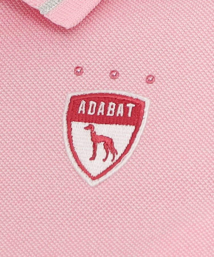 アダバット(レディース)(adabat(Ladies))の【UVカット／吸水速乾】ロゴデザイン 半袖ポロシャツ73