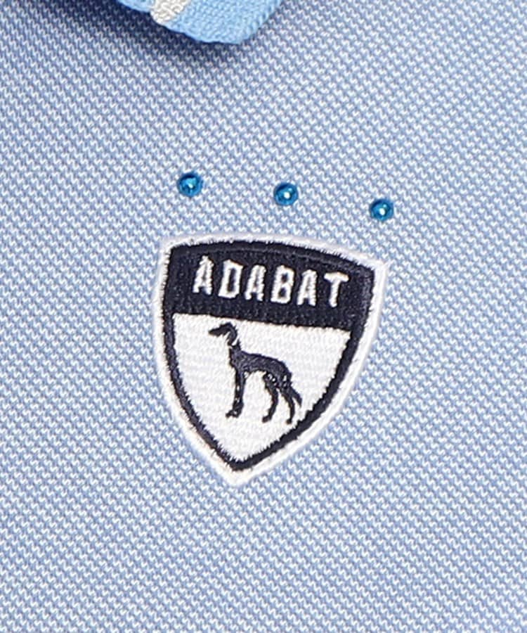 アダバット(レディース)(adabat(Ladies))の【UVカット／吸水速乾】ロゴデザイン 半袖ポロシャツ80