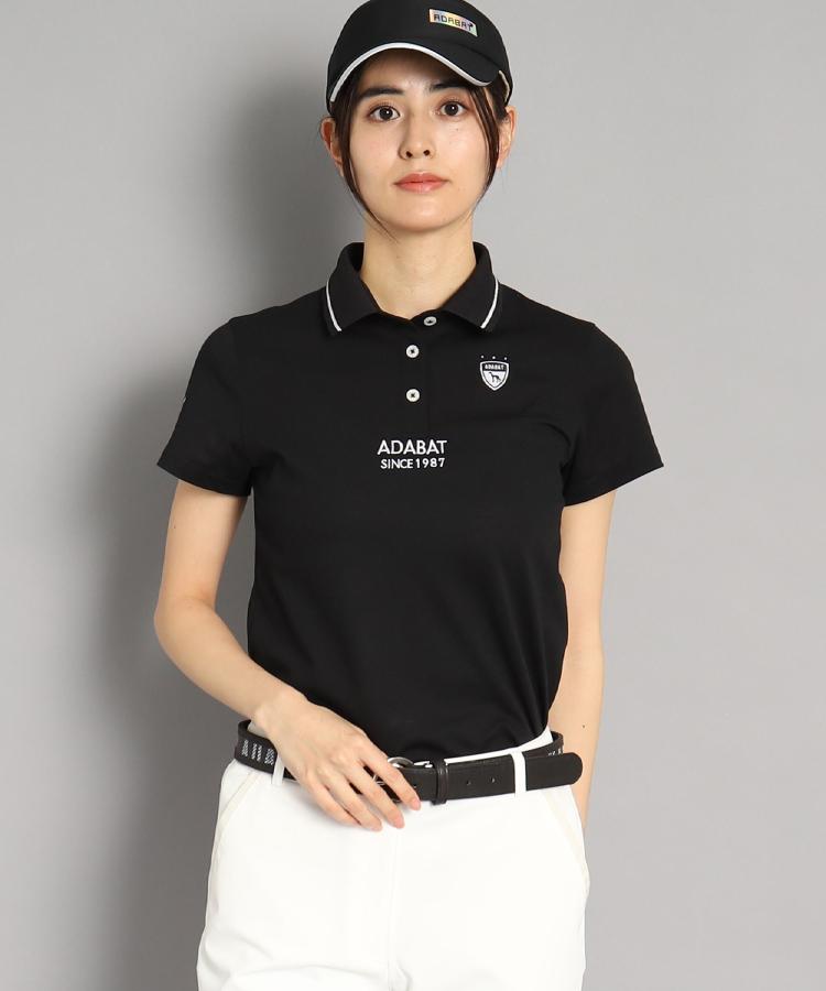 アダバット(レディース)(adabat(Ladies))の【UVカット／吸水速乾】ロゴデザイン 半袖ポロシャツ65