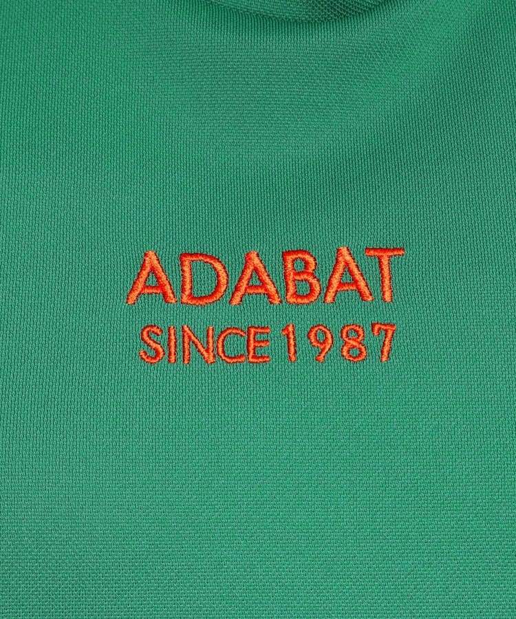 アダバット(レディース)(adabat(Ladies))の【UVカット／吸水速乾】ロゴデザイン モックネック半袖プルオーバー30