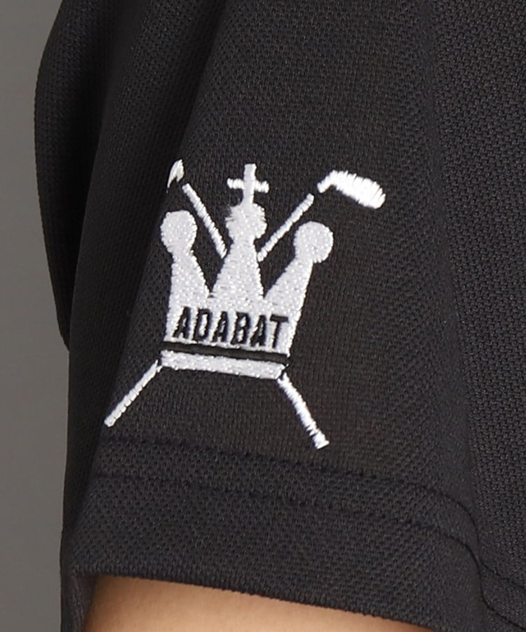 アダバット(レディース)(adabat(Ladies))の【UVカット／吸水速乾】ロゴデザイン モックネック半袖プルオーバー49