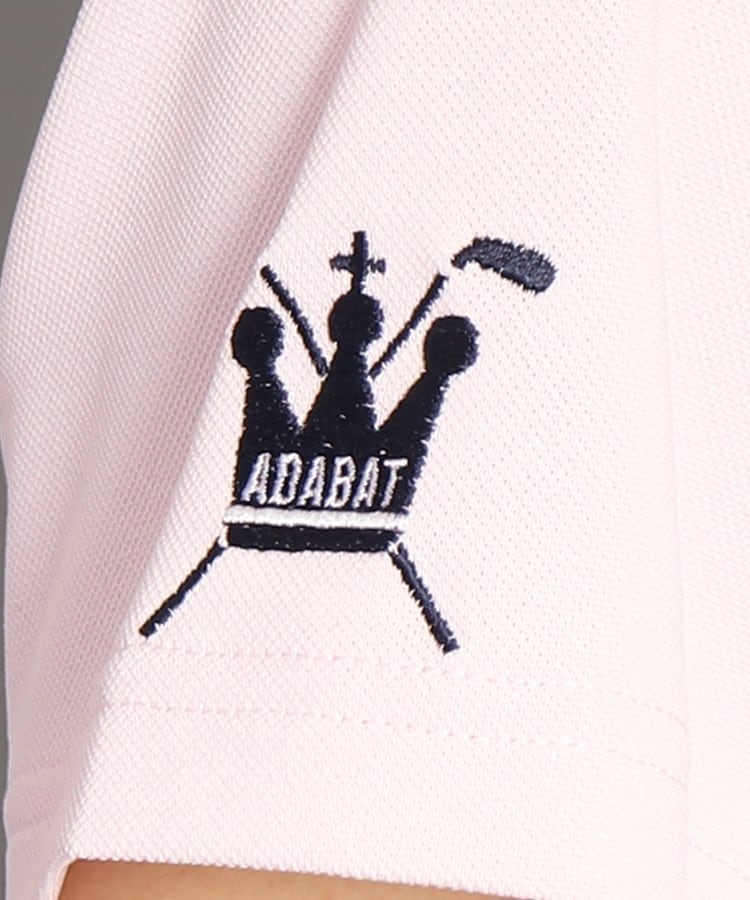 アダバット(レディース)(adabat(Ladies))の【UVカット／吸水速乾】ロゴデザイン モックネック半袖プルオーバー56