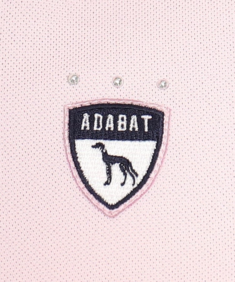 アダバット(レディース)(adabat(Ladies))の【UVカット／吸水速乾】ロゴデザイン モックネック半袖プルオーバー57