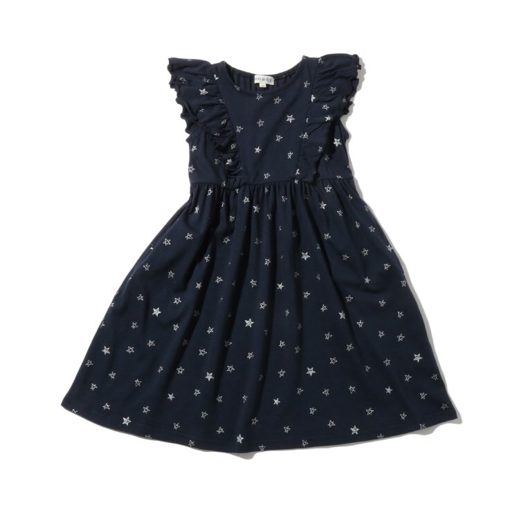 90 150cm ひんやりラメ星プリントワンピース ミドルワンピース Shoo La Rue Kids シューラルー ワールド オンラインストア World Online Store