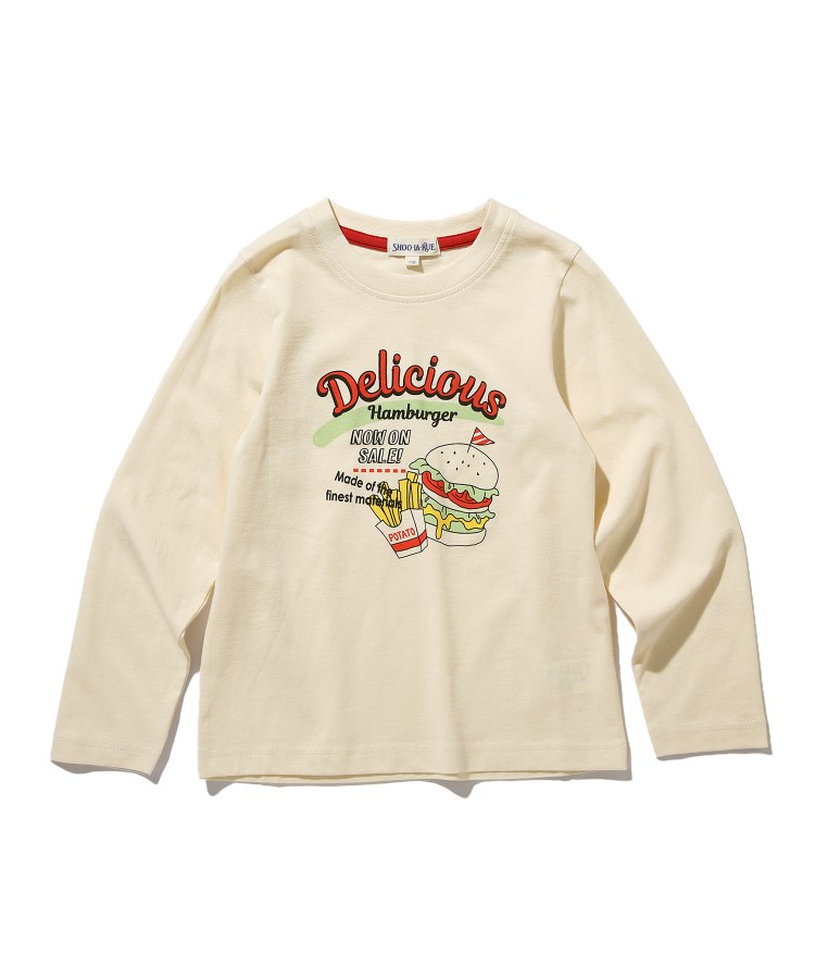 シューラルー /キッズ(SHOO・LA・RUE/Kids)の◆【90-140cm】綿天竺BOYS4柄ロンTシャツ アイボリー(004)