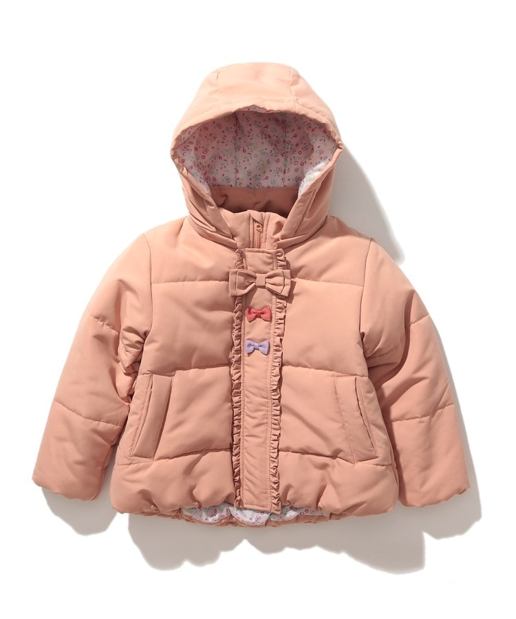 シューラルー /キッズ(SHOO・LA・RUE/Kids)の◆【100-150cm/撥水】GIRLSフード2WAY中綿ブルゾン ピンク(072)