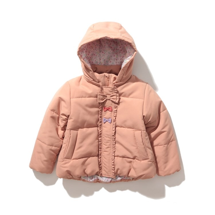 ◇【100-150cm/撥水】GIRLSフード2WAY中綿ブルゾン(ブルゾン ◇【100-150cm/撥水】GIRLSフード2WAY中綿ブルゾン(ブルゾン