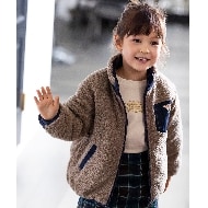 ◇【100-150cm/撥水】キルト×ボアリバーシブルブルゾン ◇【100-150cm/撥水】キルト×ボアリバーシブルブルゾン