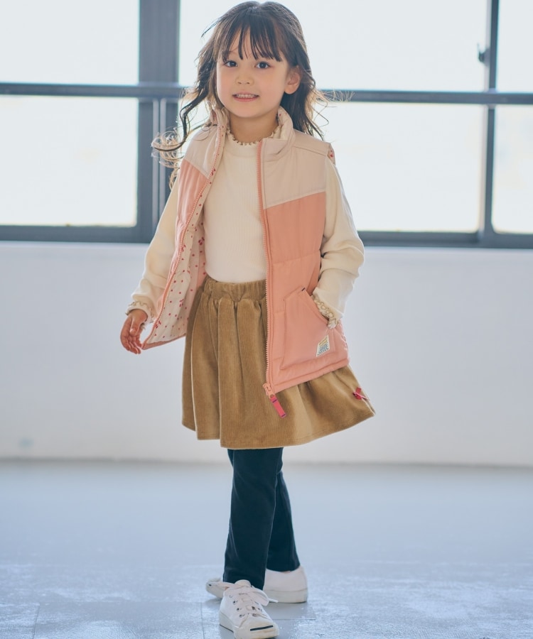 シューラルー /キッズ(SHOO・LA・RUE/Kids)の◆【100-140cm/撥水】配色薄中綿ベスト16