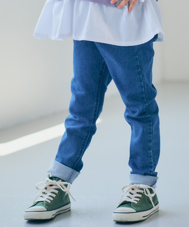 ◇【90-140cm】ストレッチデニムパンツ(フルレングスパンツ ◇【90-140cm】ストレッチデニムパンツ(フルレングスパンツ