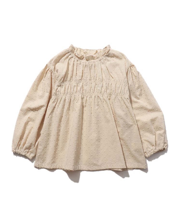 ＜WORLD＞ SHOO・LA・RUE/Kids(シューラルー /キッズ) 【100-140cm】カットドビーシャーリングブラウス画像