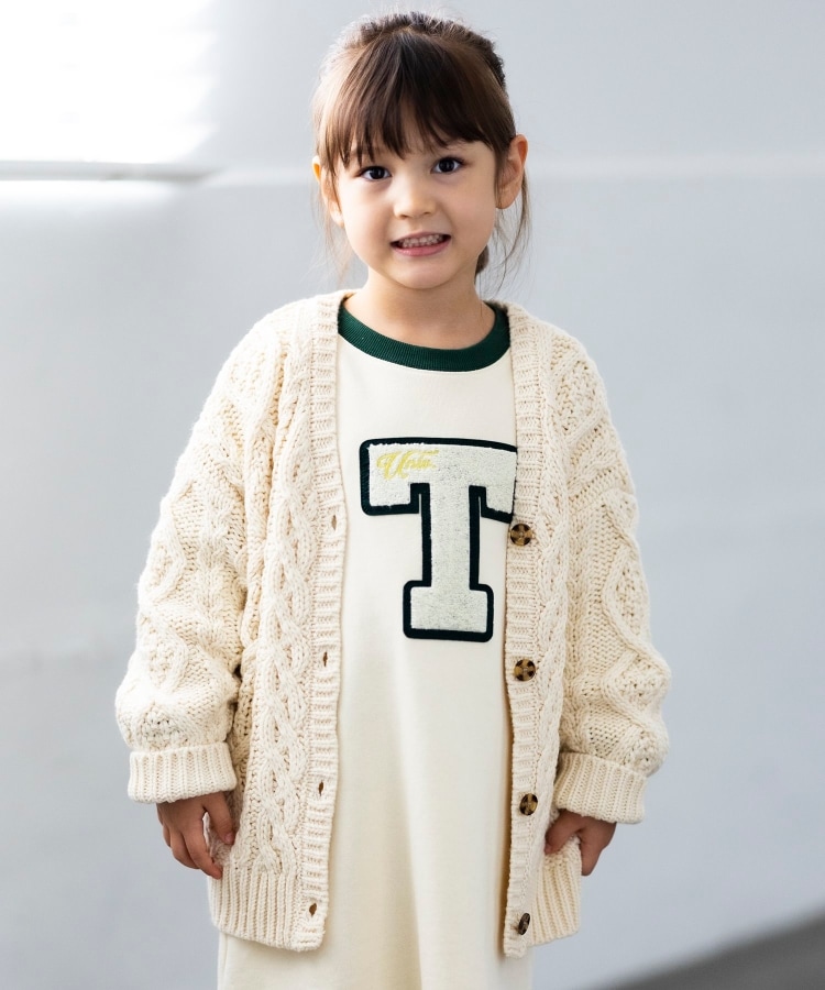 シューラルー /キッズ(SHOO・LA・RUE/Kids)の◆【110-140cm】ケーブルニットカーデ10