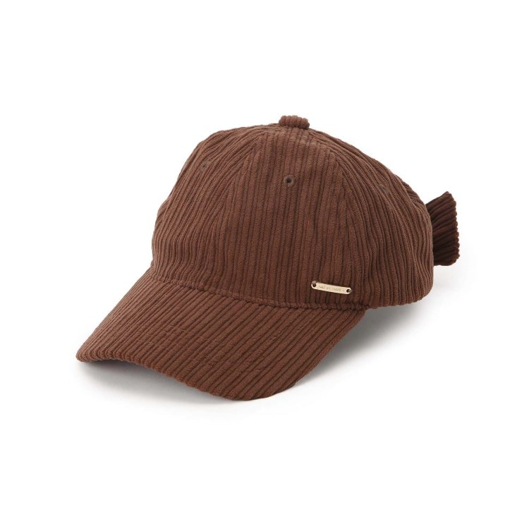 シューラルー /キッズ(SHOO・LA・RUE/Kids)の◆コーデュロイバックリボンCAP キャップ