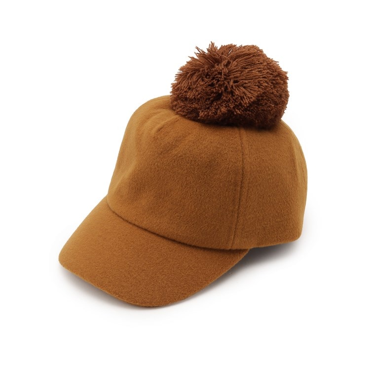 シューラルー /キッズ(SHOO・LA・RUE/Kids)の◆ポンポンフェイスプリントCAP キャップ