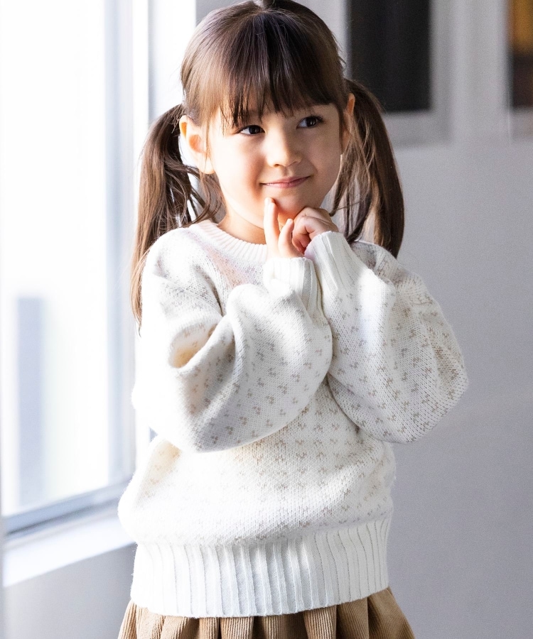 爆売り！】 2枚セット子供用 ウール手編みセーター 95〜110センチ キッズ 女の子