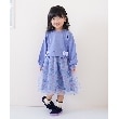 シューラルー /キッズ(SHOO・LA・RUE/Kids)の◆【100-140cm】裏毛×プリントチュールドッキングワンピース8