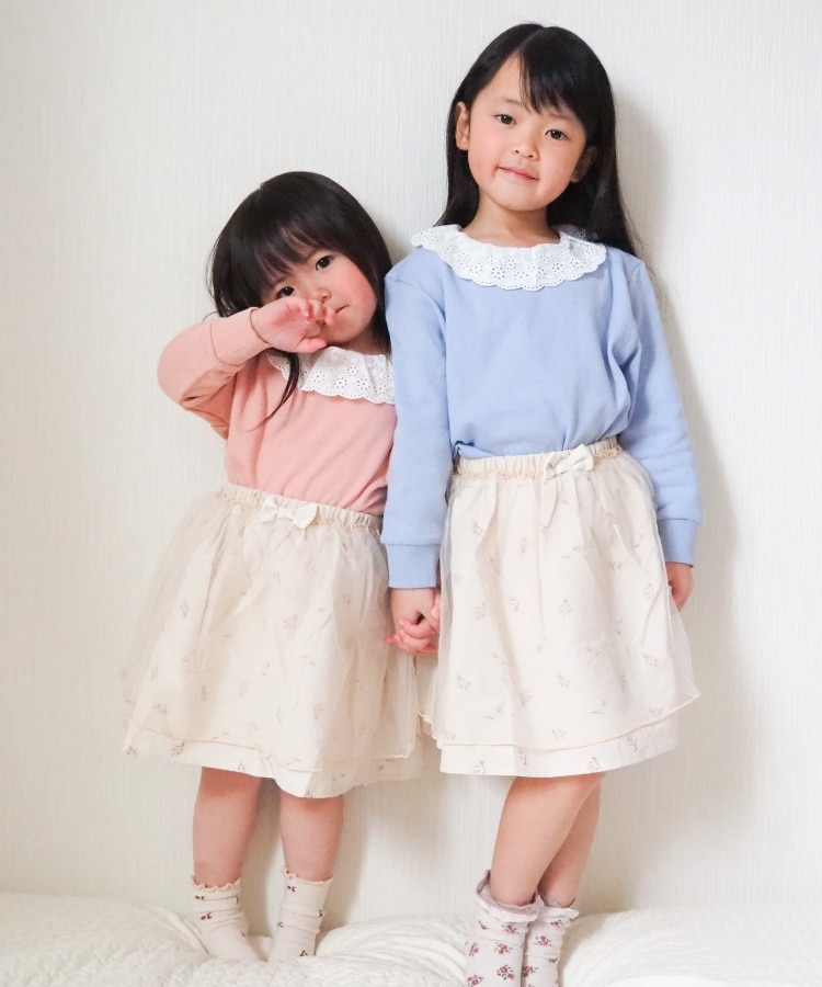 シューラルー /キッズ(SHOO・LA・RUE/Kids)の◆【90-130cm】衿レース裏毛トレーナー13