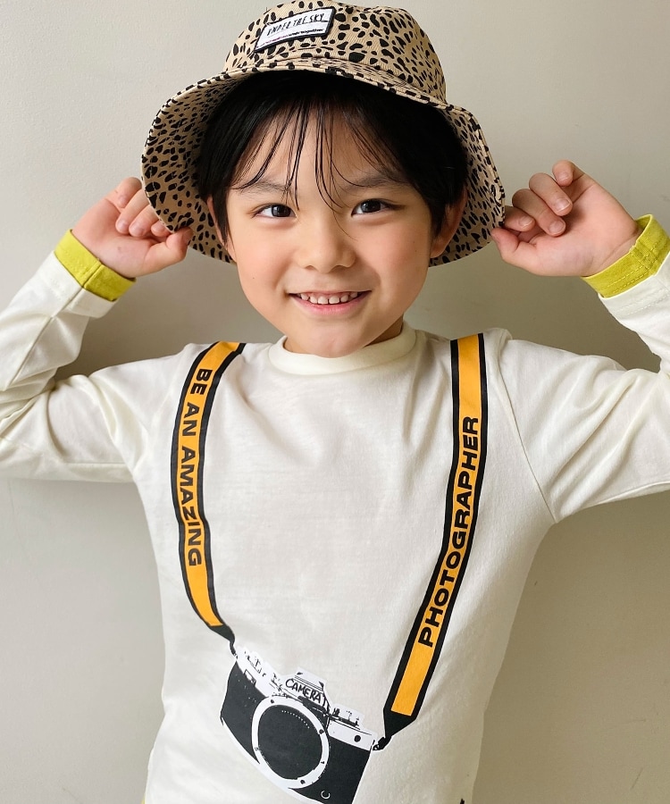 ＜WORLD＞ SHOO・LA・RUE/Kids(シューラルー /キッズ) 【100-130cm】カメラモチーフフェイクレイヤードロンT画像