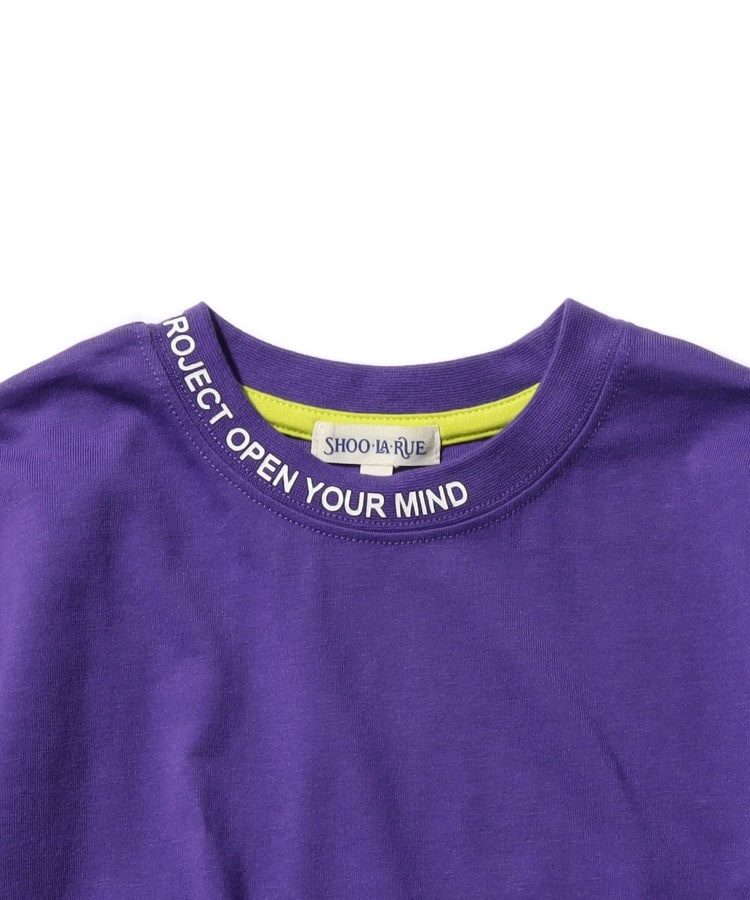 シューラルー /キッズ(SHOO・LA・RUE/Kids)の【110-140cm】裾レイヤード衿ロゴ半袖Tシャツ3